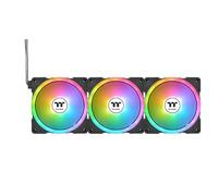 Thermaltake SWAFAN EX12 ARGB Sync (Pack de 3) | Ventilador PC ARGB | 16,8 Millones de Colores Patentados | Conexión Magnética en Cadena | 3 Aspas Preinstaladas + 3 Aspas Inversas | 120mm Negro