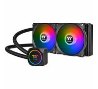 Thermaltake TH240 ARGB Motherboard Sync Edition Intel LGA1700 Ready/AM5/AMD Sistema de refrigeración líquida todo en uno 240 mm radiador de alta eficiencia CPU enfriador CL-W286-PL12SW-C, negro