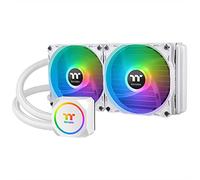Thermaltake TH240 ARGB Motherboard Sync Snow Edition Intel LGA1700 Ready/AMD Sistema de refrigeración líquida todo en uno 240 mm radiador de alta eficiencia CPU enfriador CL-W301-PL12SW-B, blanco