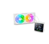 Thermaltake TH240-S V3 ARGB Sync | Refrigeración Líquida AIO 240mm | Pantalla LCD Segmentada de 3,95" con Cabezal de Bomba Giratorio y Monitorización del Sistema | Diseño de Marco Único | Blanco Nieve