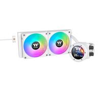 Thermaltake TH240 V2 Ultra EX ARGB | Refrigeración líquida AIO CPU 240 mm | Pantalla LCD IPS de 2,1” | MagForce 2.0 con 2× ventiladores CT120 ARGB PWM | Intel LGA1700/1851 AMD AM4/AM5 | Blanco Nieve