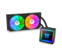 Thermaltake TH240 V3 ARGB - Enfriador líquido para CPU; Intel/AMD; ventilador ARGB de marco único de 1 x 240 mm, 500 ~ 2000 rpm; radiador de 240 mm; espejo infinito ARGB; cabezal de bomba giratorio