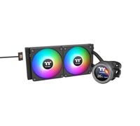 Thermaltake Refrigeración líquida 280 mm TH280 V2 Ultra EX ARGB – LCD IPS 2,1” 2× CT140 ARGB – Negro