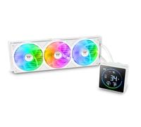 Thermaltake TH360-S V3 ARGB Sync | Refrigeración Líquida AIO 240mm | Pantalla LCD Segmentada de 3,95" con Cabezal de Bomba Giratorio y Monitorización del Sistema | Diseño de Marco Único | Blanco Nieve
