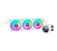 Thermaltake TH360 V2 Ultra EX ARGB | Refrigeración líquida AIO CPU 360 mm | Pantalla LCD IPS de 2,1” | MagForce 2.0 con 3× ventiladores CT120 ARGB PWM | Intel LGA1700/1851 AMD AM4/AM5 | Blanco Nieve