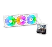 Thermaltake TH360 V3 Ultra ARGB | Refrigeración por agua todo en uno | Pantalla TFT LCD de 3,95" | Cabezal de bomba giratorio | Ventilador de marco único | Nieve