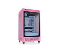 Thermaltake The Tower 200 | Mini Torre Mini-ITX Vertical | 2 Ventiladores CT140 Preinstalados | Cristal Templado y Alto Flujo de Aire | Compatible con AIO de 280mm | Rosa Burbuja