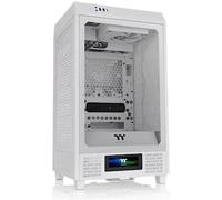 Thermaltake The Tower 200 | Mini Torre Mini-ITX Vertical | 2 Ventiladores CT140 Preinstalados | Cristal Templado y Alto Flujo de Aire | Compatible con AIO de 280mm | Blanco Nieve