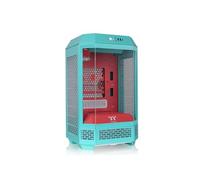 Thermaltake The Tower 250 | Mini Torre Mini-ITX Octogonal | 2 Ventiladores CT120 Preinstalados | Cristal Templado y Alto Flujo de Aire | Compatible con AIO de 360mm | Menta Fresa