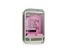 Thermaltake The Tower 300 | Micro Tower m-ATX Octogonal | 2 Ventiladores de 140mm Preinstalados | Ventilación Vertical | Compatible con Radiador de 420mm y hasta 8 Ventiladores | Matcha Plum