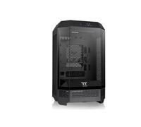 Thermaltake The Tower 300 | Micro Tower m-ATX Octogonal | 2 Ventiladores de 140mm Preinstalados | Ventilación Vertical | Compatible con Radiador de 420mm y hasta 8 Ventiladores | Negro