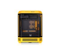 Thermaltake The Tower 600 | Mid Tower ATX Octogonal | 2 Ventiladores de 140mm Preinstalados | Ventilación Vertical | Compatible con Radiador de 420mm y hasta 13 Ventiladores | Amarillo Bumblebee