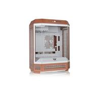 Thermaltake The Tower 600 | Mid Tower ATX Octogonal | 2 Ventiladores de 140mm Preinstalados | Ventilación Vertical | Compatible con Radiador de 420mm y hasta 13 Ventiladores | Mocha Mousse