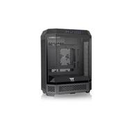 Thermaltake Caja Mid Tower The Tower 600, conector oculto, cristal templado RGB, negro
