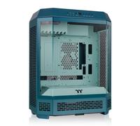 Thermaltake Torre 600 Mid Tower; ventiladores CT de 2 x 140 mm incluidos; soporte de radiador de 420 mm; espacio de GPU de 400 mm; soporte de conector oculto; ranuras PCIe giratorias; verde azulado