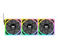 Thermaltake TOUGHFAN EX 120 ARGB Sync (Pack de 3) | Ventilador PWM para PC | MagForce 2.0 con Conexión Magnética en Cadena | Aspas de LCP y Marco Luminoso ARGB | Negro