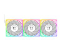Thermaltake TOUGHFAN EX 140 ARGB Sync (Pack de 3) | Ventilador PWM para PC | MagForce 2.0 con Conexión Magnética en Cadena | Aspas de LCP y Marco Luminoso ARGB | Blanco Nieve