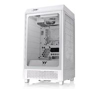Thermaltake Tower 200 Snow Mini-ITX - Carcasa para Ordenador (2 Ventiladores CT140 de 140 mm, soporta GPU de hasta 380 mm), Color Blanco