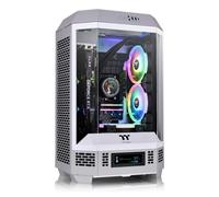 Thermaltake The Tower 300 | Micro Tower m-ATX Octogonal | 2 Ventiladores de 140mm Preinstalados | Ventilación Vertical | Compatible con Radiador de 420mm y hasta 8 Ventiladores | Gris Limestone