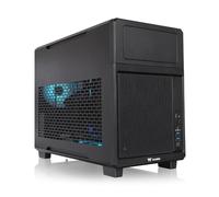 Thermaltake TR200 Micro Carcasa 1 Ventilador PWM de 120 mm, Soporte para Eje de 5,25 Pulgadas, Negro, CA-11L-00S1NN-00, Negro