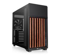 Thermaltake TR300 WS Vidrio Templado Medio Torre Caso Negro Madera Edición, CA-11M-00M1WN-WS