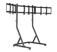 Thermaltake Triple Monitor Stand | para 3 monitores de 32″ | Construcción de Acero | Altura Ajustable | Negro