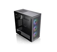 Thermaltake V350 TG ARGB Air Black | PC-Chassis | Mid-Tower-ATX-Case | Vidrio Templado de 4 mm | 4 Ventiladores Incluidos | Negro