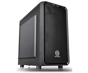 Thermaltake Versa H15 SPCC Micro ATX Mini Tower chasis de computadora CA-1D4-00S1NN-00, Negro