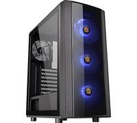 Thermaltake Versa J25 TG RGB - Caja Gaming para PC, Color Negro