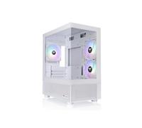 Thermaltake View 170 TG ARGB | Caja Micro ATX | Blanco Nieve | Frontal Y Lateral De Cristal Templado, 3 Ventiladores ARGB Lite De 120 mm Preinstalados, Radiador Superior Hasta 280 mm