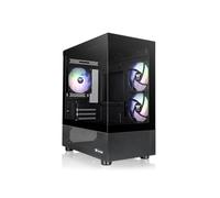 Thermaltake View 170 TG ARGB | Caja Micro ATX con Cristal Templado | 3 Ventiladores ARGB Lite de 120 mm Preinstalados | Compatible con Radiador de hasta 280 mm | Negro