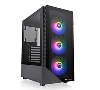 Thermaltake View 200 TG ARGB Motherboard Sync ATX Caja de Ordenador de Torre Media de Vidrio Templado con Ventilador ARGB Frontal de 3x120mm, CA-1X3-00M1WN-00