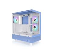 Thermaltake View 270 Plus TG ARGB E-ATX - Caja Color Azul Hortensia con 3 Ventiladores A- RGB de 120 mm incluidos; Compatible con radiador de hasta 360 mm; Panel Frontal y Lateral de Vidrio Templado;