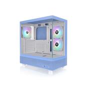 Thermaltake View 270 Plus TG ARGB | Mid Tower ATX | Azul Hortensia | Frontal Y Lateral De Cristal Templado, 3 Ventiladores ARGB Lite De 120 mm Preinstalados, Radiador Superior De 360 mm