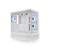 Thermaltake View 270 Plus TG ARGB | Mid Tower ATX | Blanco Nieve | Frontal Y Lateral De Cristal Templado, 3 Ventiladores ARGB Lite De 120 mm Preinstalados, Radiador Superior De 360 mm