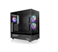 Thermaltake View 270 Plus TG ARGB | Mid Tower ATX | Negro | Frontal Y Lateral De Cristal Templado, 3 Ventiladores ARGB Lite De 120 mm Preinstalados, Radiador Superior De 360 mm