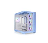 Thermaltake View 380 TG ARGB | Mid Tower ATX | Azul Hortensia | Doble Cámara, Conectores Ocultos, 4 Ventiladores ARGB Lite De 120 mm Preinstalados, Radiador 360 mm Superior / 280 mm Lateral