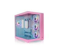 Thermaltake View 380 TG ARGB | Mid Tower ATX | Rosa Burbuja | Doble Cámara, Conectores Ocultos, 4 Ventiladores ARGB Lite De 120 mm Preinstalados, Radiador 360 mm Superior / 280 mm Lateral