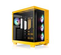 CAJA ATX THERMALTAKE VIEW 380 XL USB CX1 4XVENT120MM ARGB YELLOW S/N FUENTE
