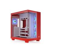 Thermaltake View 380 XL TG ARGB | Mid Tower ATX | Flaming Orange | Doble Cámara, Conectores Ocultos, 4 Ventiladores ARGB Lite De 120 mm Preinstalados, Radiadores 360 mm Superior Y Lateral