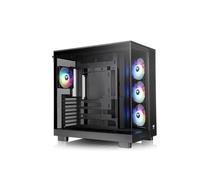 Thermaltake View 380 XL TG ARGB | Semitorre ATX Doble Cámara | Placas Base de Conectores Ocultos | 4 Ventiladores ARGB 120mm Preinstalados | Admite Radiador 360mm Superior y Lateral | Negro