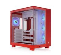 Thermaltake View 380 XL TG ARGB; ventiladores ARGB Lite de 4 x 120 mm incluidos; soporte de radiador de 360 mm; espacio de GPU de 420 mm; soporte de conector oculto; cámara dual; naranja flameante; CA
