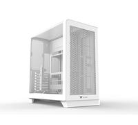 Thermaltake View 390 Air | Mid Tower ATX | Blanco Nieve | Panel Curvo De Cristal Templado, Frontal Perforado, 2 CT120 Preinstalados, Capacidad Para 11 Ventiladores, Radiador 360 mm