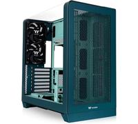 Thermaltake View 390 Air | Mid Tower ATX | Verde Azulado Transformador | Panel Curvo De Cristal Templado, Frontal Perforado, 2 CT120 Preinstalados, Capacidad Para 11 Ventiladores, Radiador 360 mm