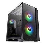 Thermaltake View 51 TG ARGB | Full Tower E-ATX | Negro | 3 Paneles De Cristal Templado, 3 Ventiladores ARGB Preinstalados (2×200 + 1×120 mm), GPU Vertical, Radiador Hasta 360 mm