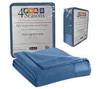 Thermee Micro Flannel Seasons - Manta para Cama Grande, Color Azul