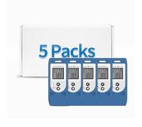 ThermElc TE-02 PRO TH 5 PCS Registrador de Humedad y Temperatura con Informes CSV y PDF Automáticos, Compare Datos de Múltiples Dispositivos, con Certificado de Calibración-Registrador de Temperatura