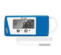 ThermElc TE-04 ET Registrador de datos de temperatura USB,registrador temperatura con sensor externo,informes automáticos en PDF/CSV,35 000 puntos,Monitor del frigorifero per vaccini