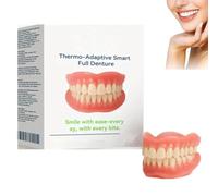 Thermo-Adaptive Smart Full Dentur - Premium Dentures Silicone Reline Kit, Silicone Reline Denture Set, Soft Denture Reline Kit for Men Women, Lower Dentures Ideal for Comfort and Beauty (1)