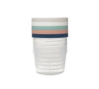 THERMOBABY 5 cajas de almacenamiento de 250 ml, aptas para microondas, congelador, lavavajillas y herméticos, apilables con graduación, fabricados en Francia